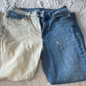 COPY - Half White and blue Calvin Klein jeans siz…